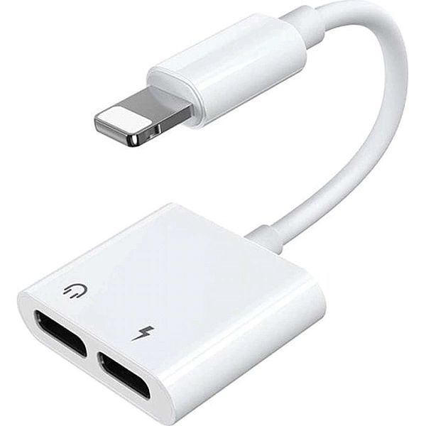 Joyroom adapter przejściówka rozdzielacz słuchawkowy Lightning - 2x Li