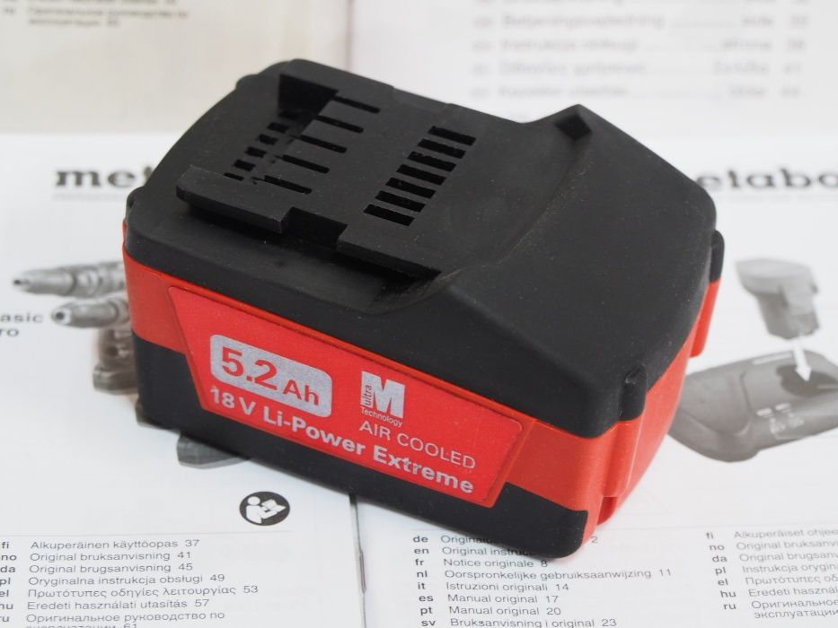 Bateria METABO 18v 5,2Ah akumulator LI-ION