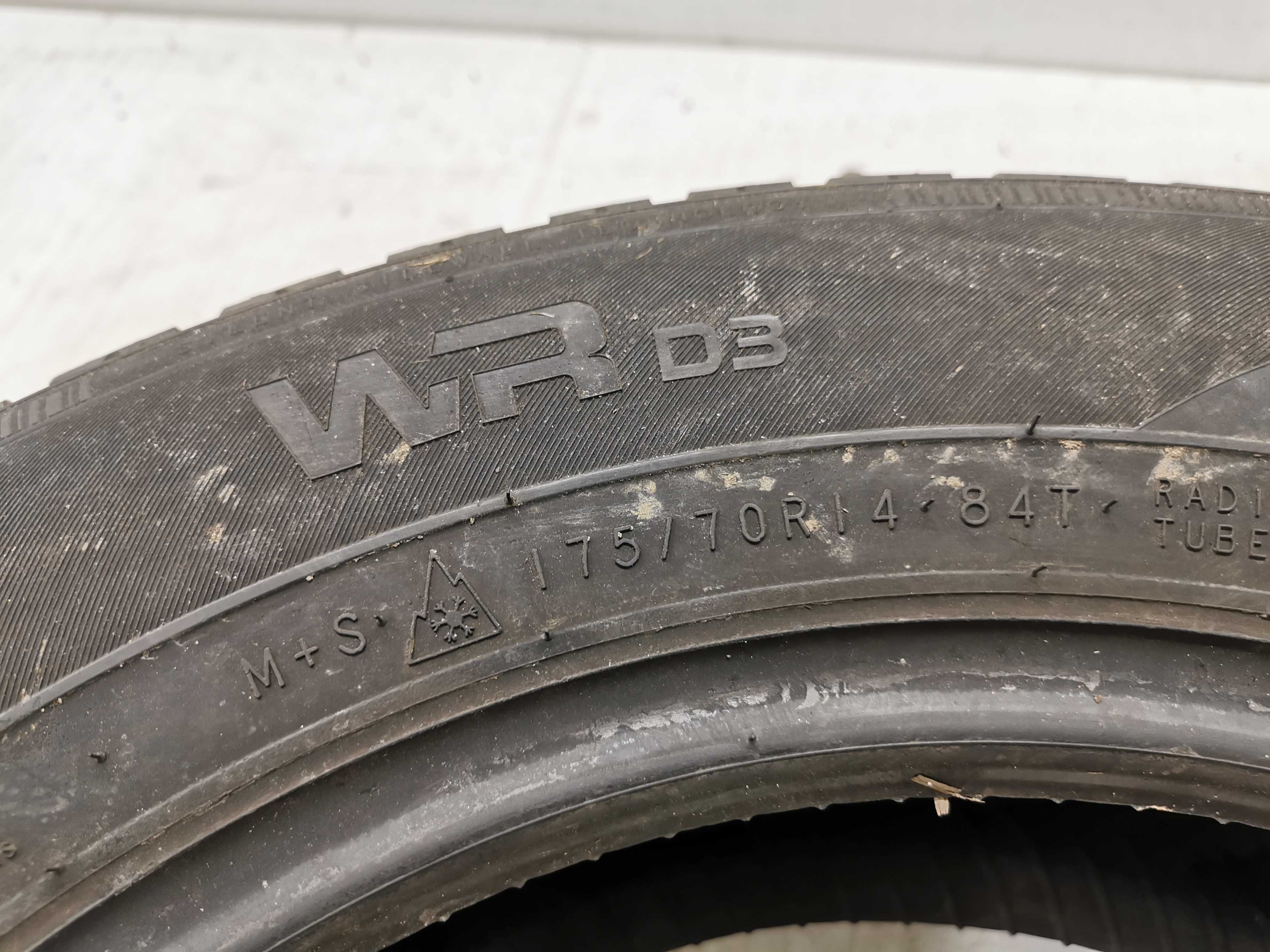 1x Nokian WR D3 175/70r14 84T 6mm N1475