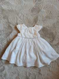 Biała sukienka do chrztu rozmiar 68