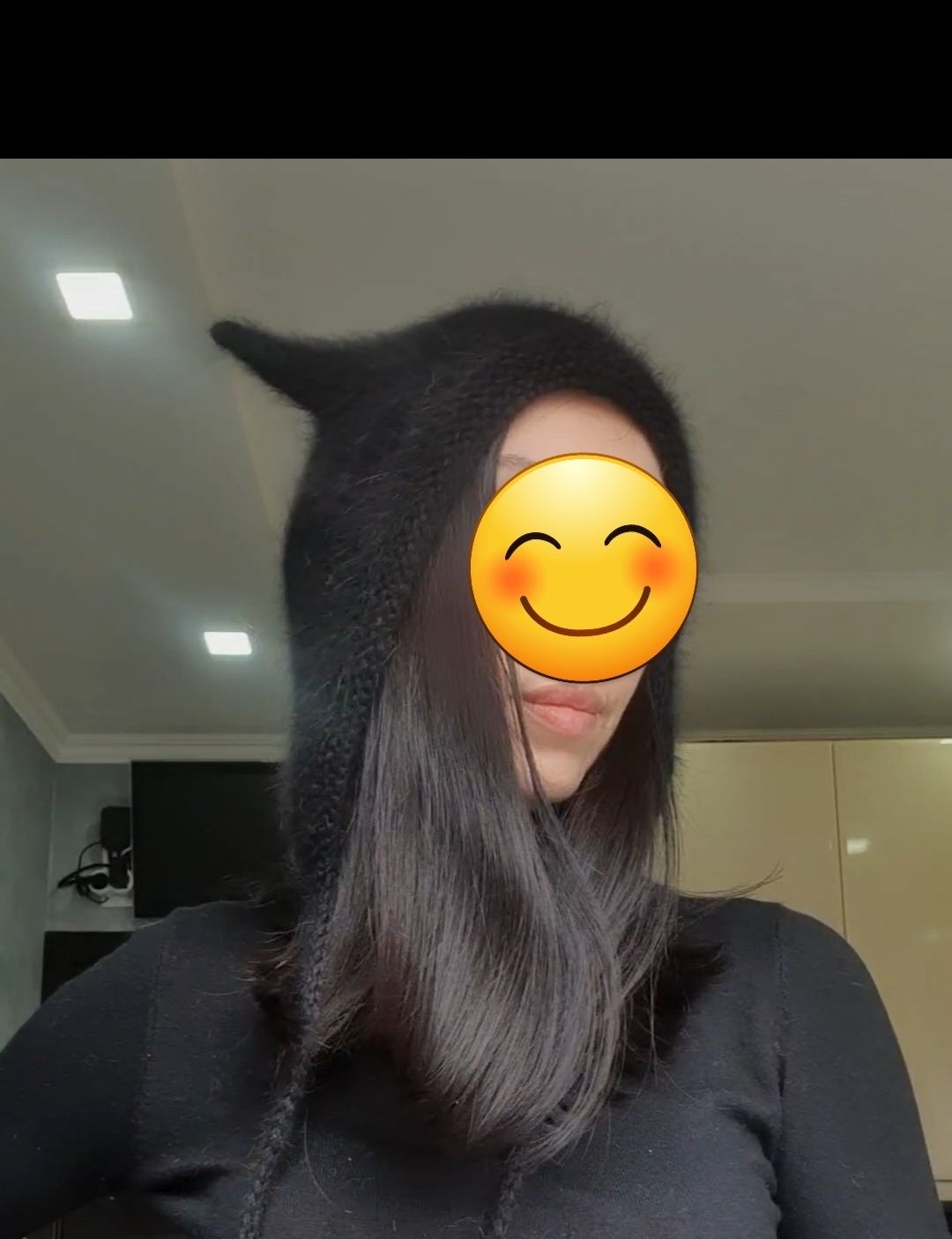 Котошапка,  чепчик з вушками!
