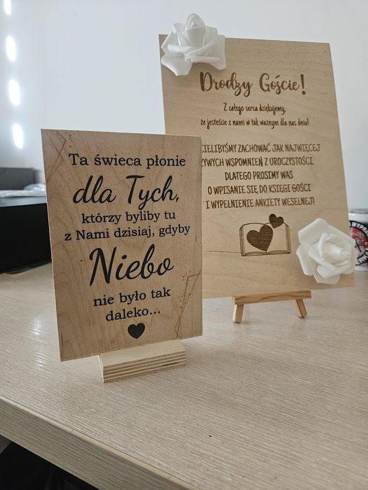 Tabliczki na ślub