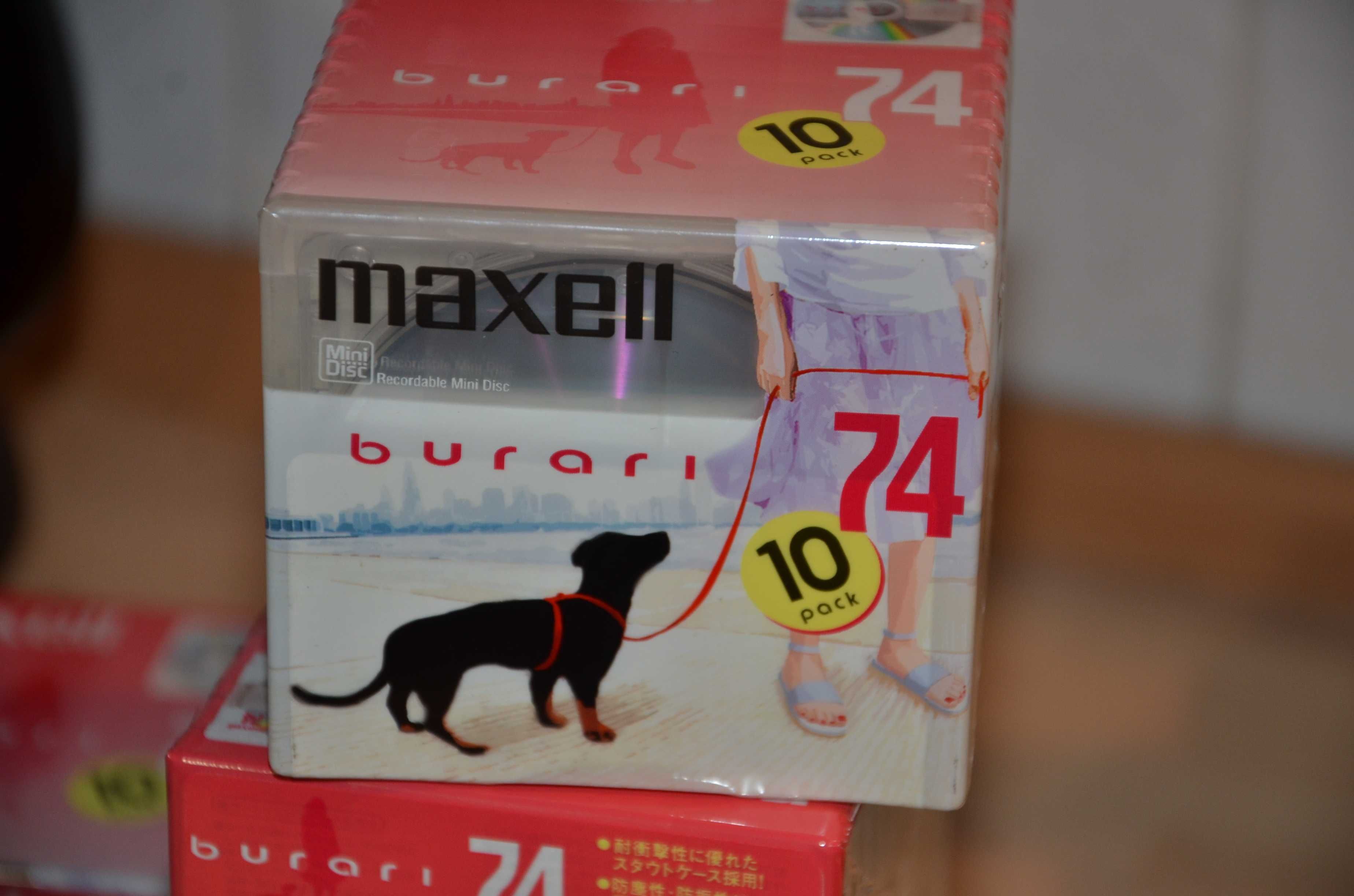 Шикарные редкие новые минидиски MAXELL BURARI 74 Made in Japan СОСТ.!