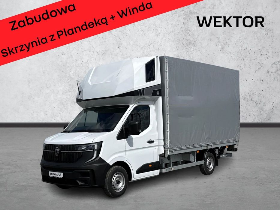 Renault Master  Zabudowa Skrzynia z Plandeką + Winda