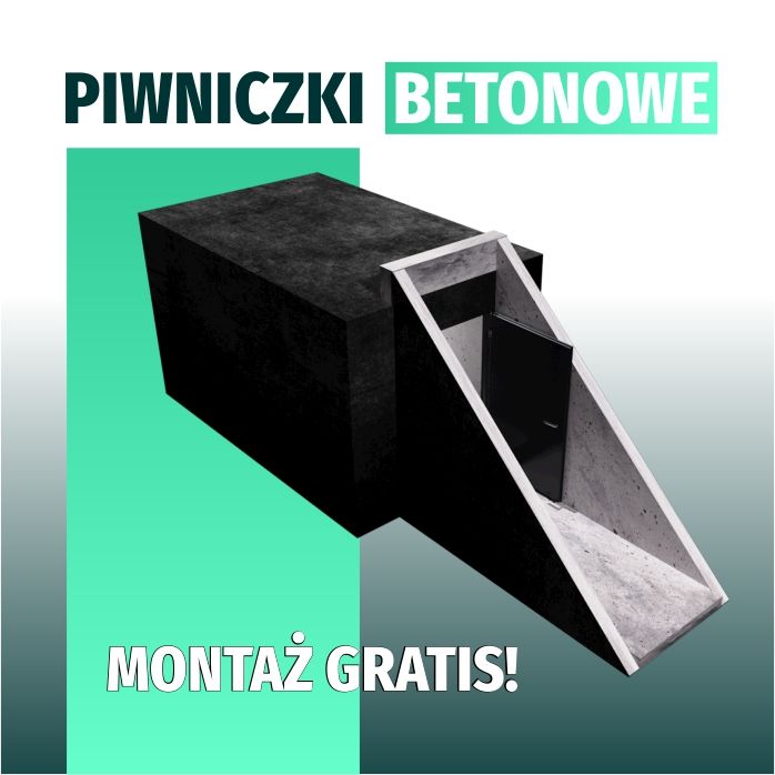 Piwniczka ogrodowa ziemianka betonowa Piwnica ogrodowa Kanał Betonowy