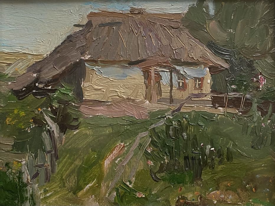 Картина ,,Сільське подвірʼяʼʼ 1966р.