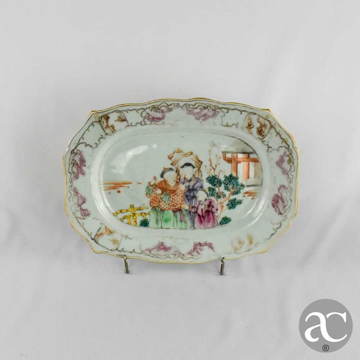 Travessa Companhia das Índias Família Rosa Séc. XVIII Período Qianlong
