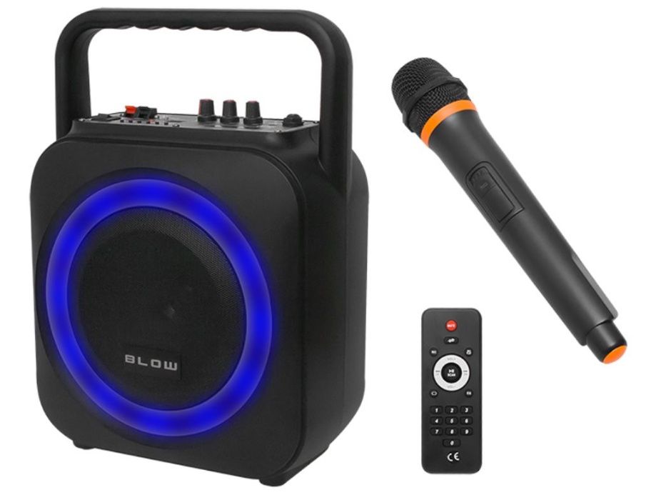 Głośnik BLUETOOTH Radio FM USB MP3 KARAOKE dla DJ a Wodzirej a Boombox