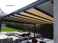 Pergola tarasowa 450x400 NA WYMIAR antracyt 10 tkanin napęd Somfy