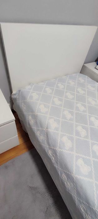 Cama 90×200 com estrado+colchão