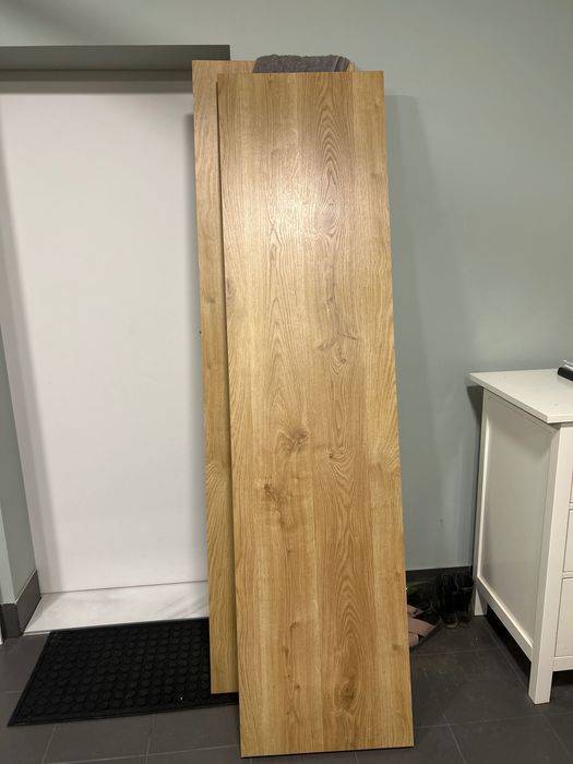 Gruby blat laminowany kole dąb