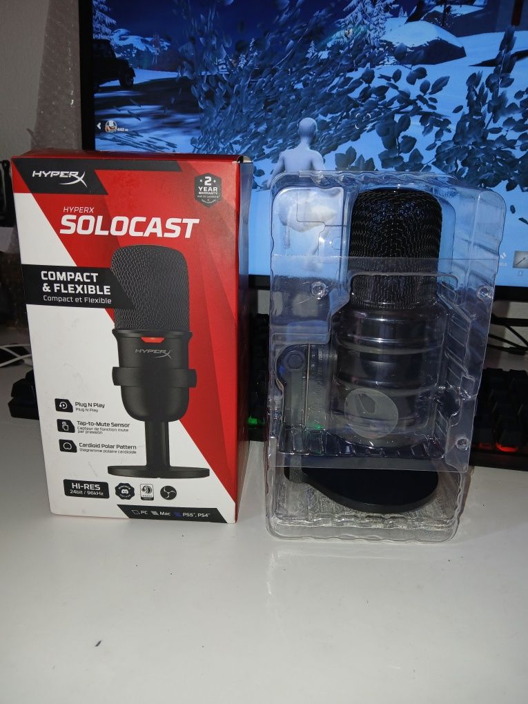 Microfone hyperX solocast