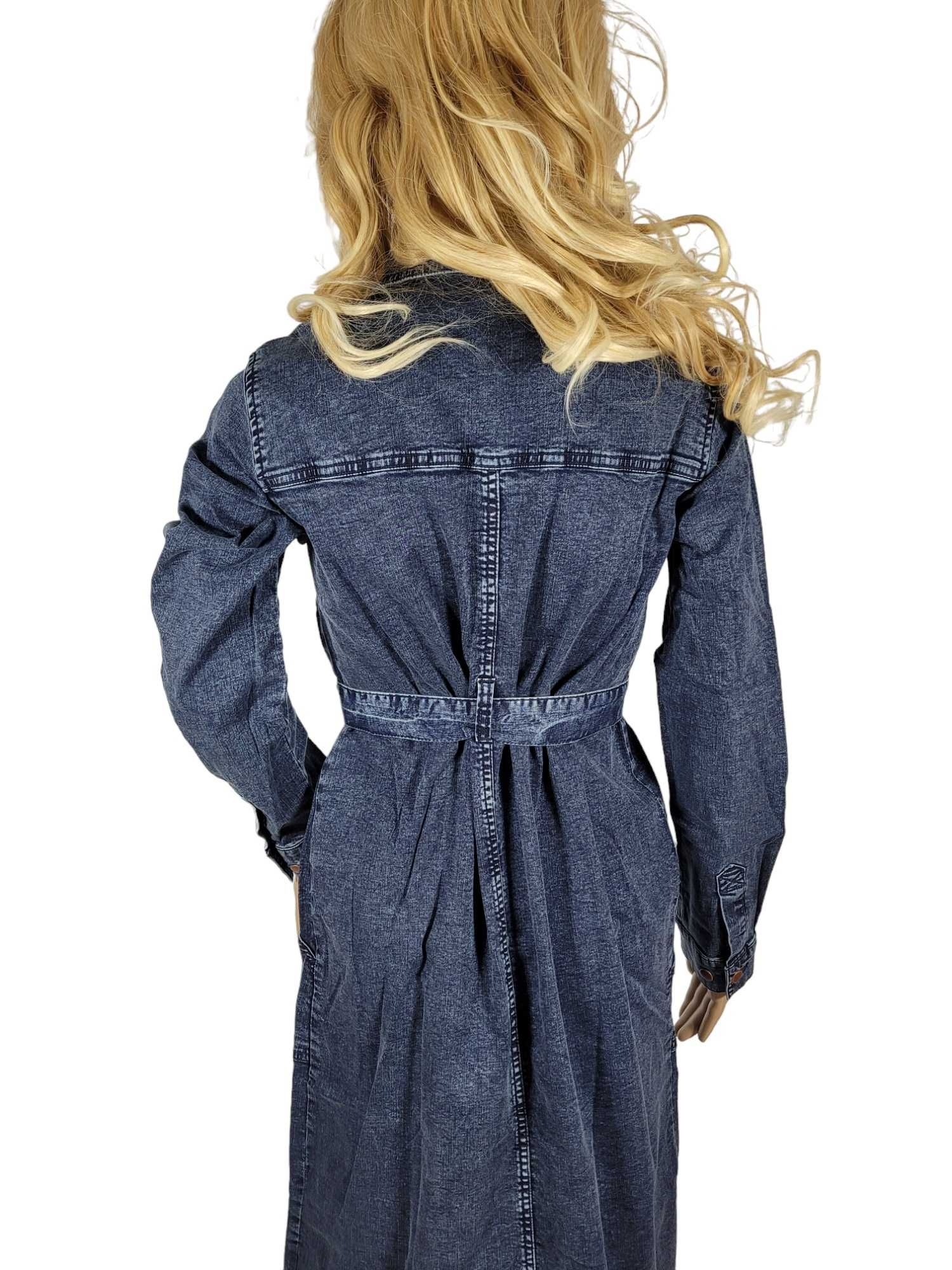 Nowa jeansowa sukienka szmizjerka 34,XS/36,S BonPrix BPC guziki