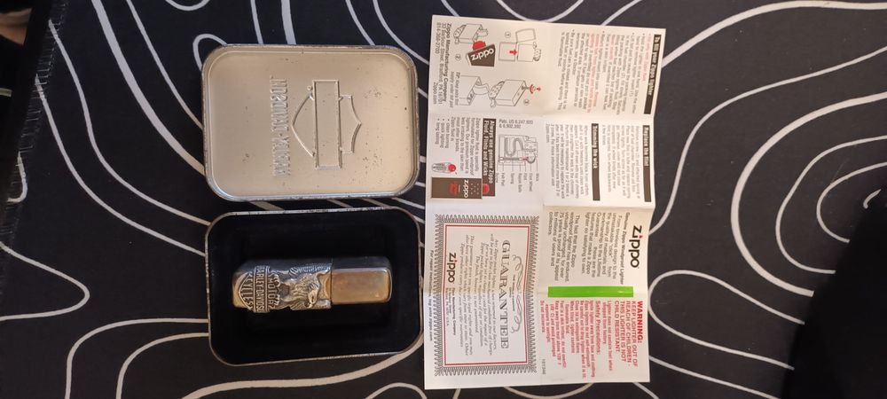 Isqueiro Zippo com emblema da Harley-Davidson 1994