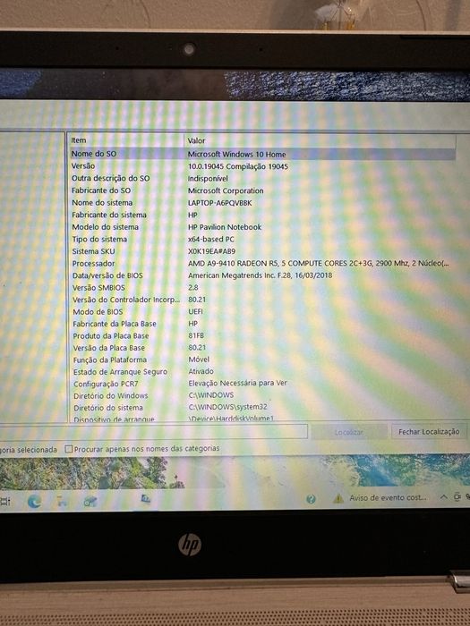 Portatil HP funciona perfeitamente mas só na tomada