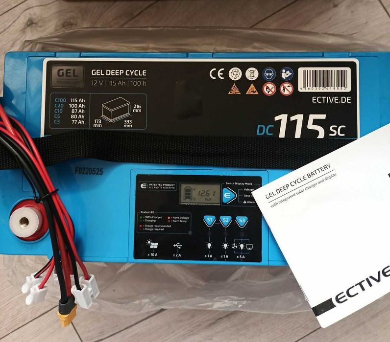 Акумулятор гелевий ECTIVE DC 115SC GEL 12 В, 115 А/год із ШІМ-зарядним