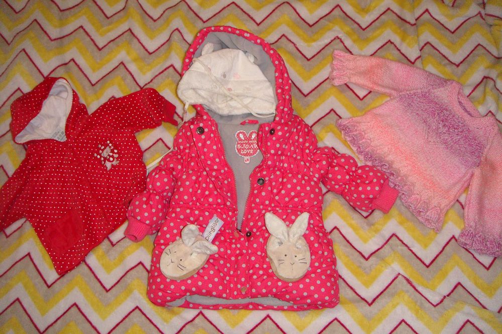 5 10 15 kurtka , sweter, butki, czapka, bluzeczka 62/68 zestaw P-Ń