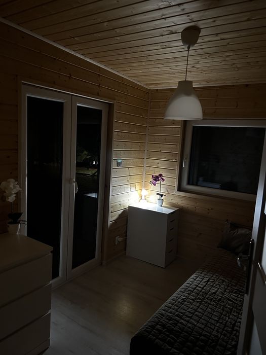 Wynajem domku z sauną i kominkiem dla 10 osób, blisko jezior i rzeki