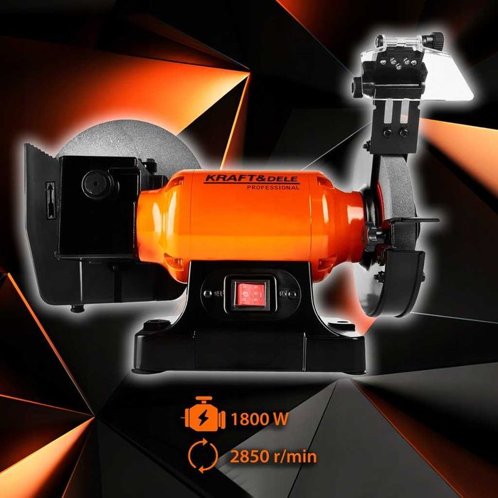 Szlifierka Stołowa Wielofunkcyjna 2x Kamień Sucho Mokro 1800W 230V