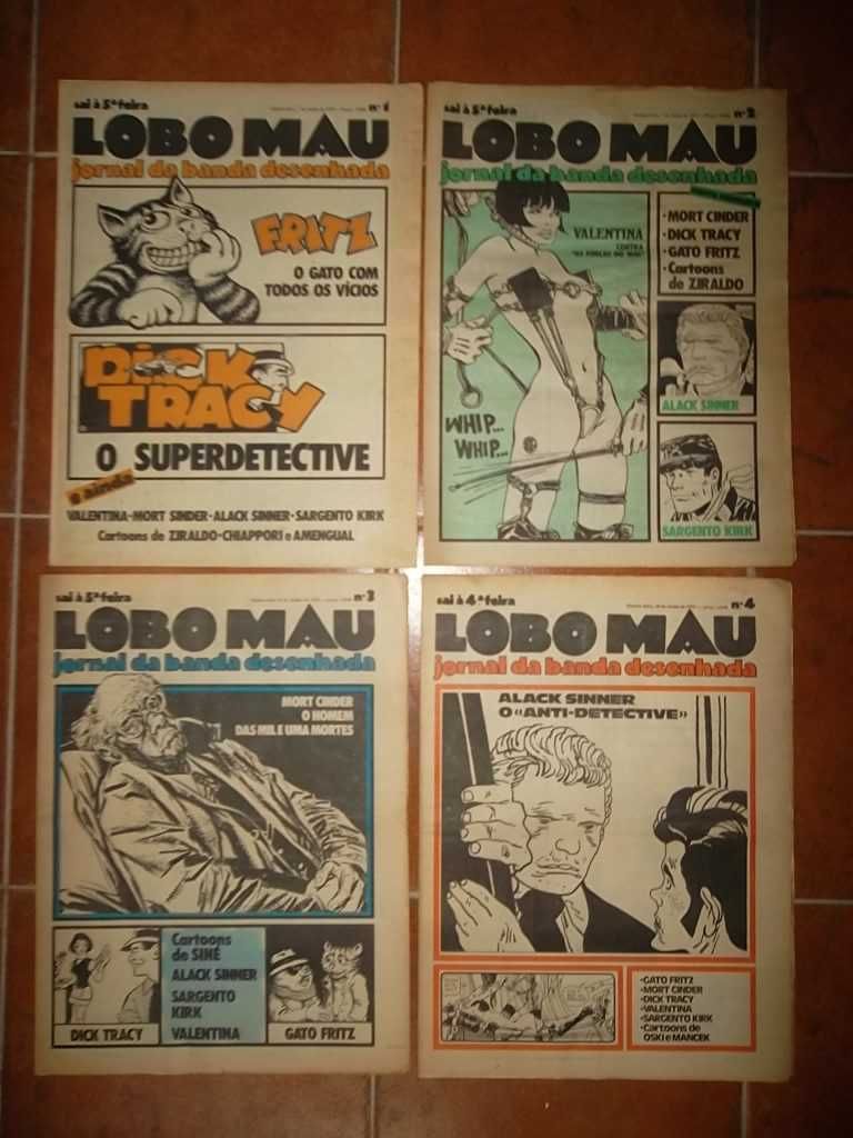 LOBO MAU - Jornal de Banda Desenhada (1979) - Completo Nº 1 a 13