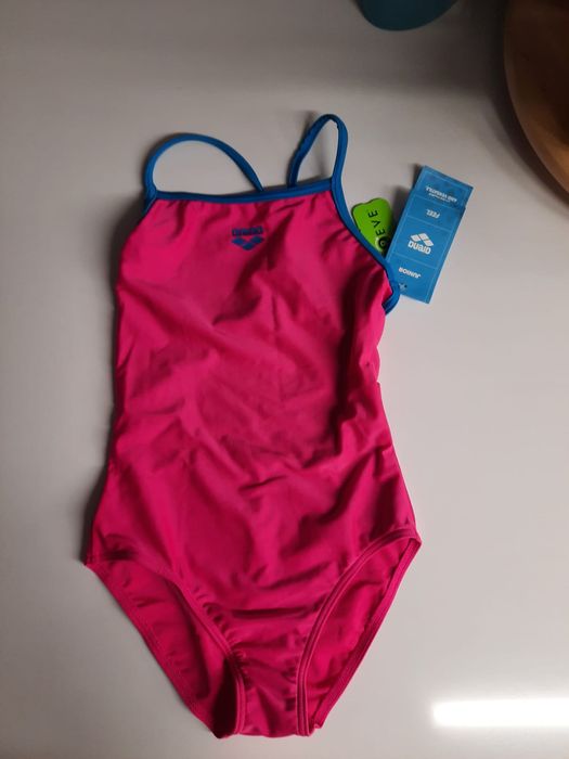Fato de banho Arena, Rosa-Turquesa, tam 10-11