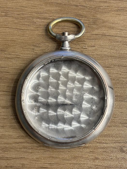 Srerbna 0.800 Koperta zegarka kieszonkowego Omega