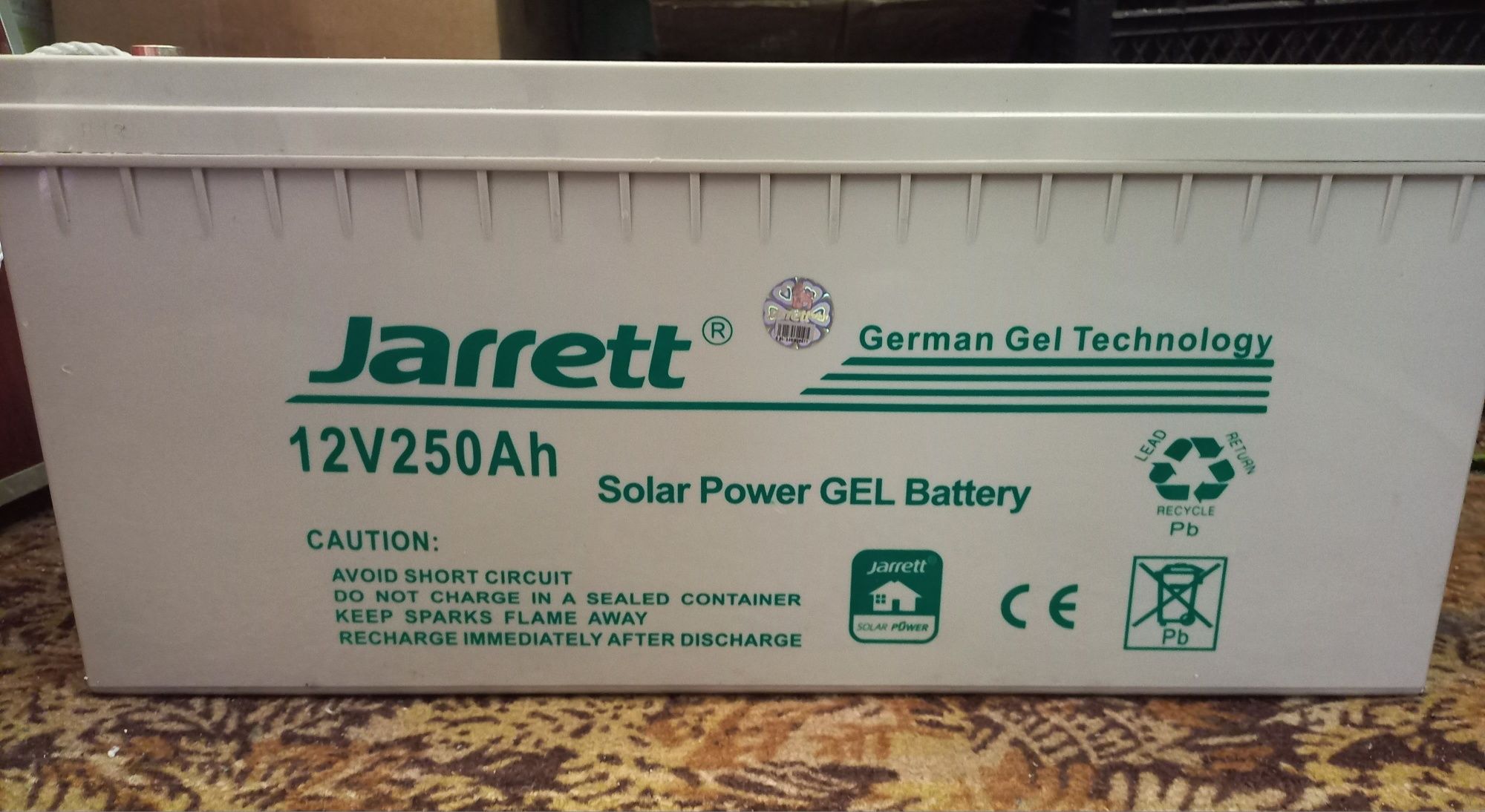 Акумулятор Jarrett 12V 250Ah оригинал.