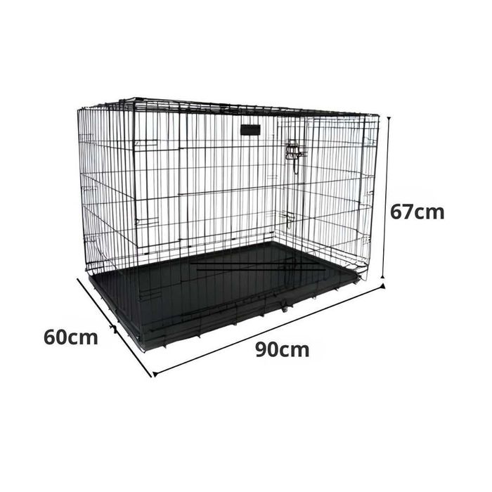 Klatka Dla Psa Kota Metalowa Kennel Kojec Transporter do Samochodu XL