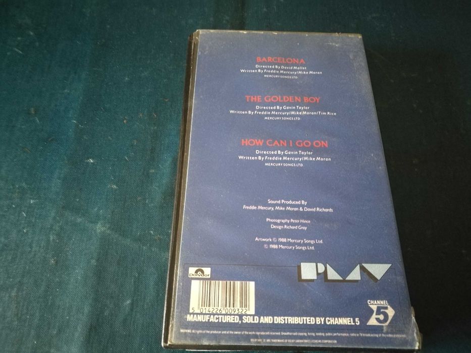 Freddie Mercury / Montserrat Caballe - The Barcelona EP VHS