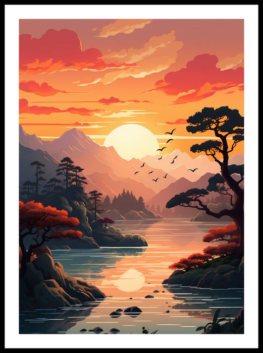 Plakat 50x70cm Złoty Zachód