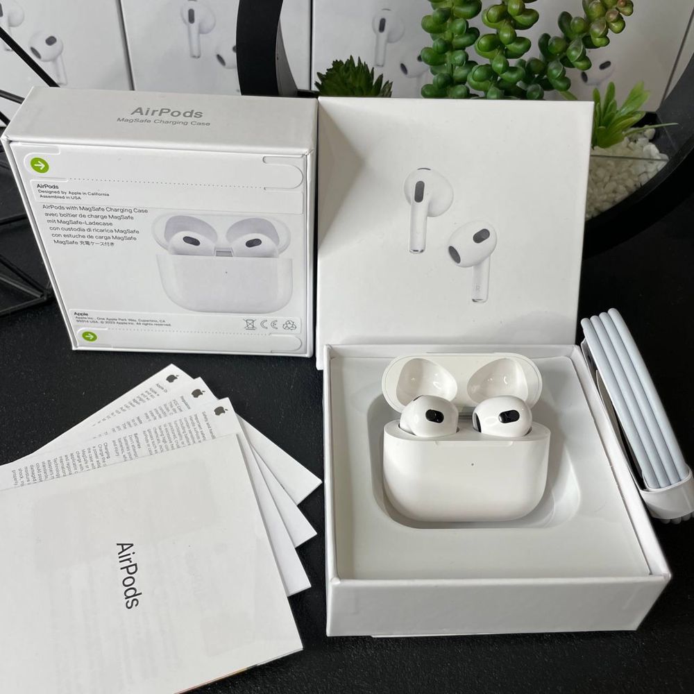 AirPods 3 навушники з глибоким звуком + чохол