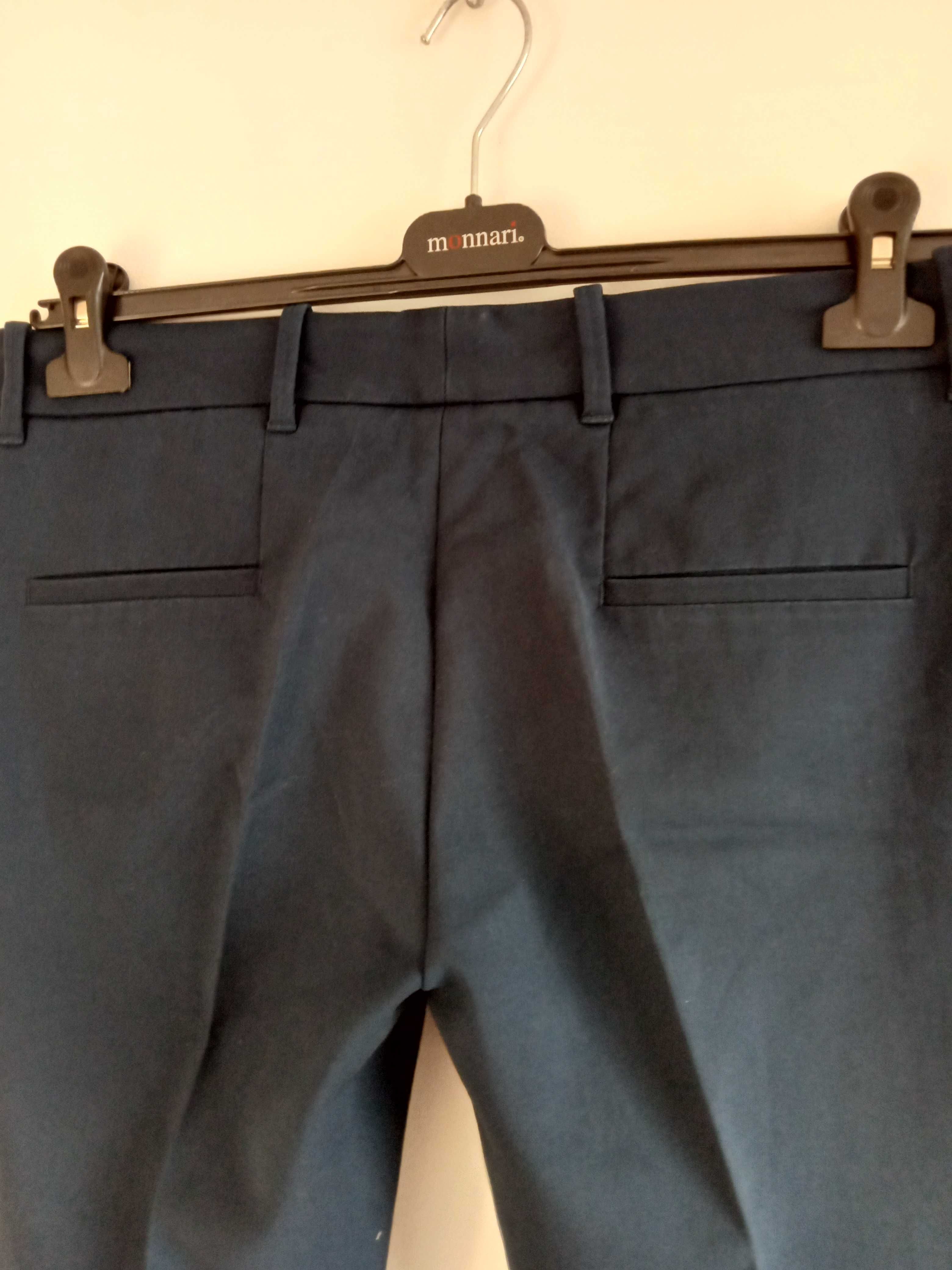 Zara  woman granatowe  garniturowe spodnie EUR M/S