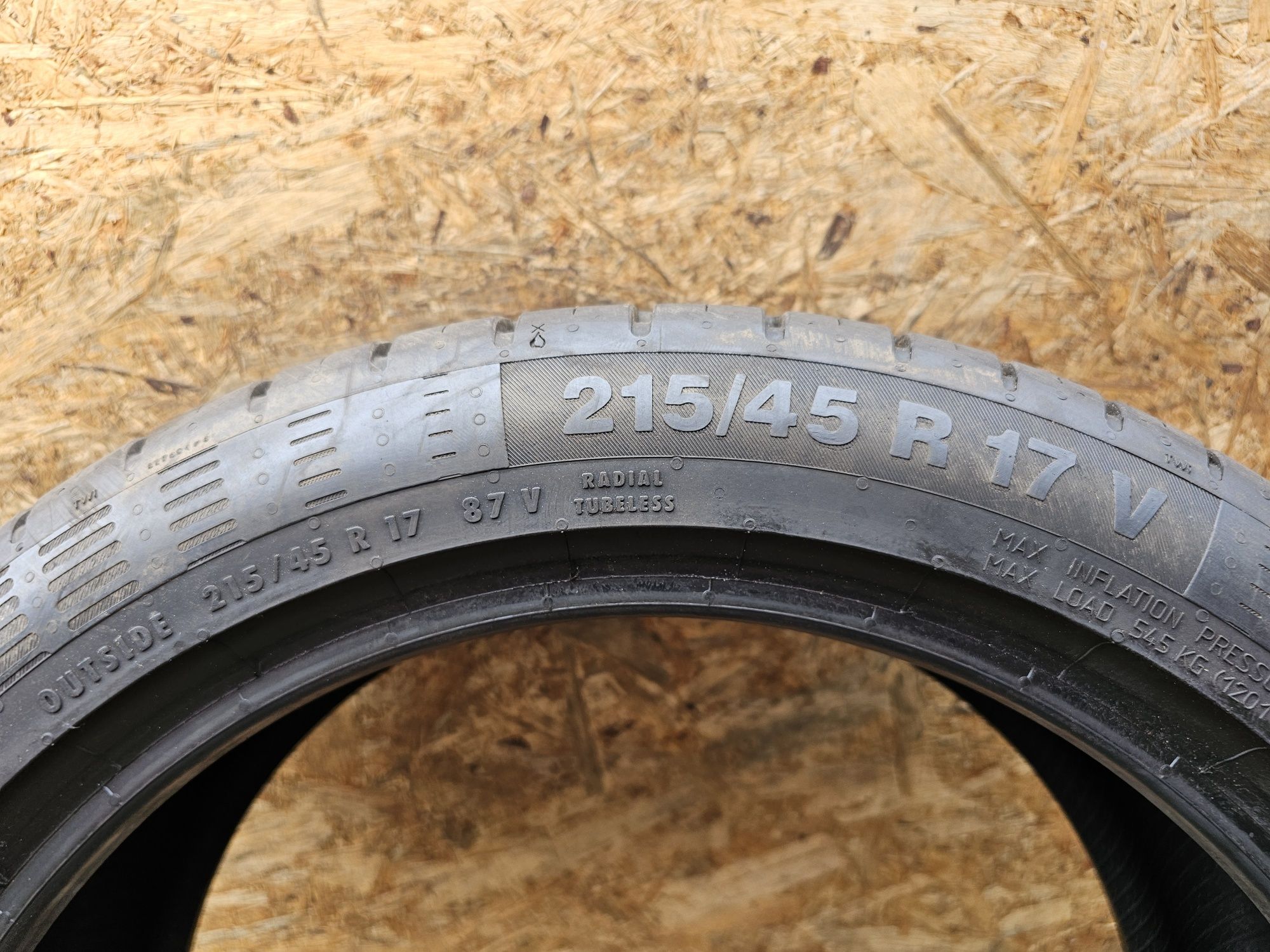 Idealne!! 7mm. 215/45 r17 Continetal ContiEcoContact. 0415
