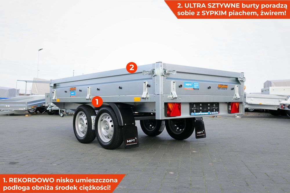 Neptun NORDICA BASELINE 263 x 145 koła pod skrzynia pod paką platforma