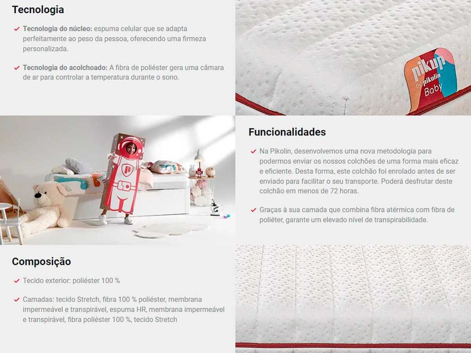 Colchões Infantis Pikolin - Novos
