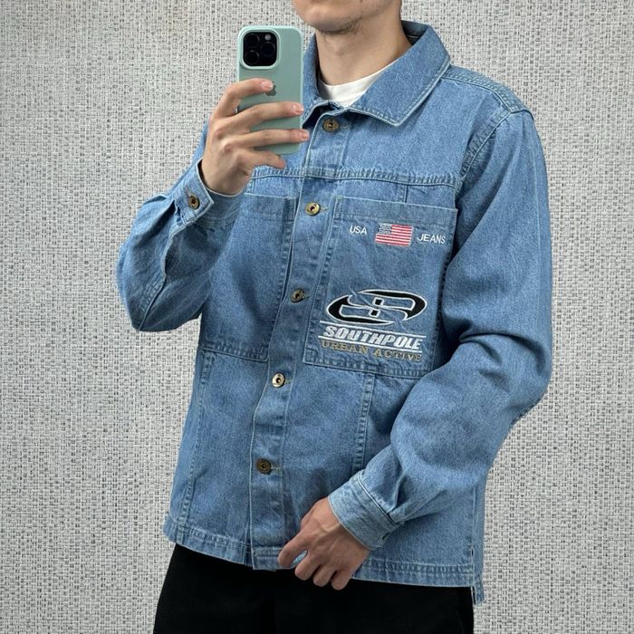 Джинсовка South Pole Denim Jacket куртка скейт рубашка соуспол реп
