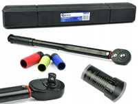 Klucz Dynamometryczny 1/2" 28-210Nm + Nasadki Alu 3El. Black Hd Geko