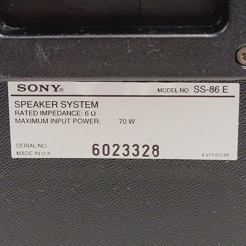 Kolumny Sony ss 86e 70W 6ohm made in UK małe monitory