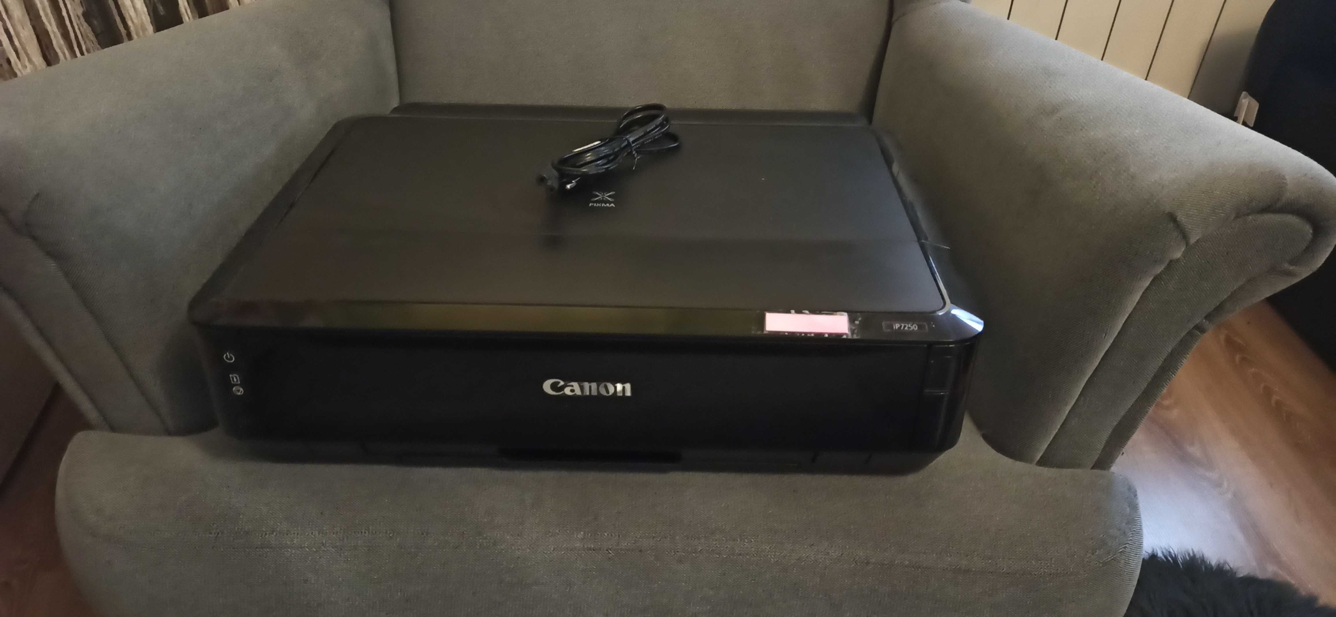 2x Drukarka Canon IP7250 WiFi + WIECZNE TUSZE  (uszkodzona)
