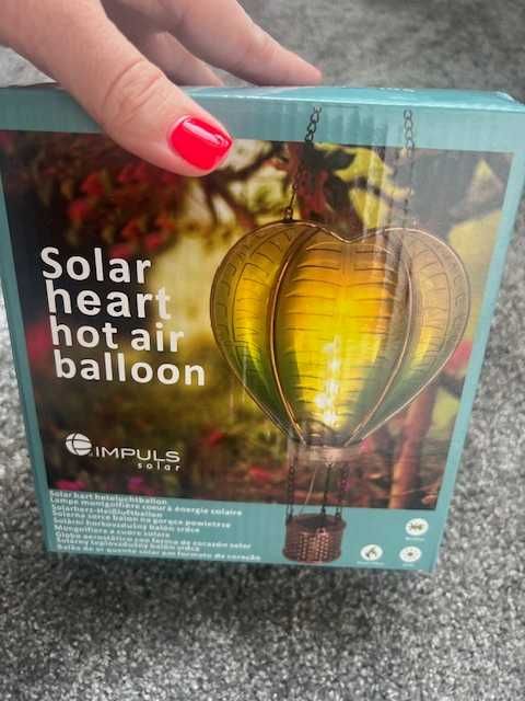 Zestaw Dekoracyjna lampa solarna balon Nowa - 3szt