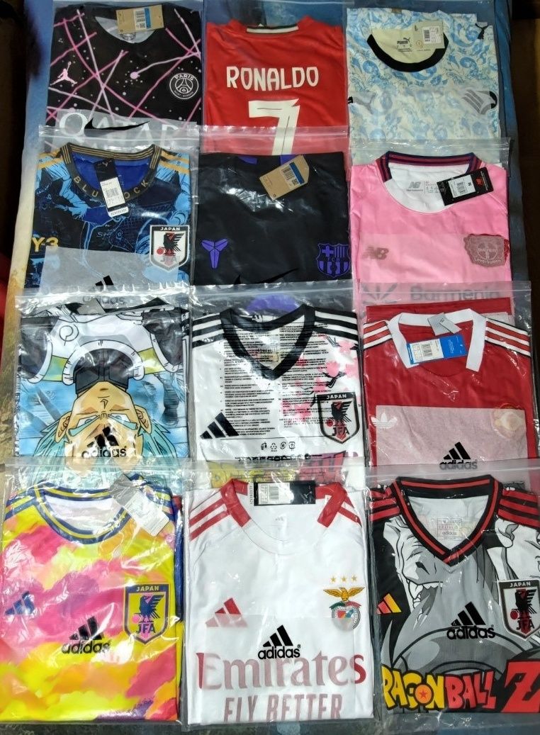 Camisolas futebol variadas