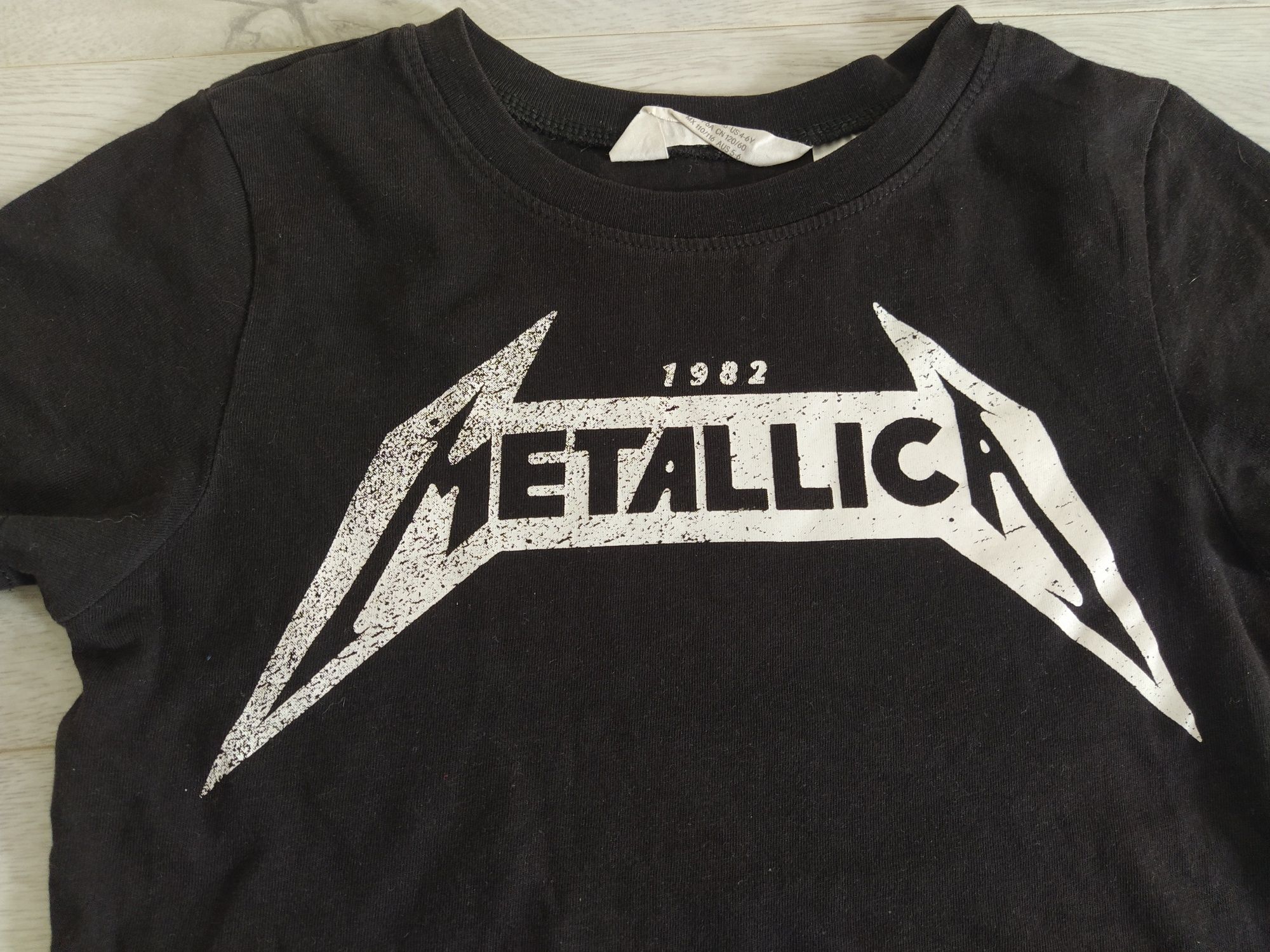 Metallica bluzka H&M 110/116