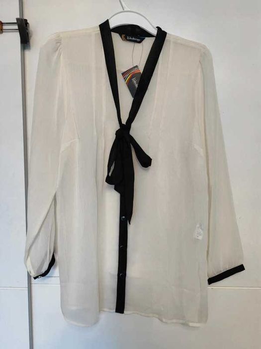 Kaleidoscope śliczna  elegancka bluzka koszula krawat wiązana 40