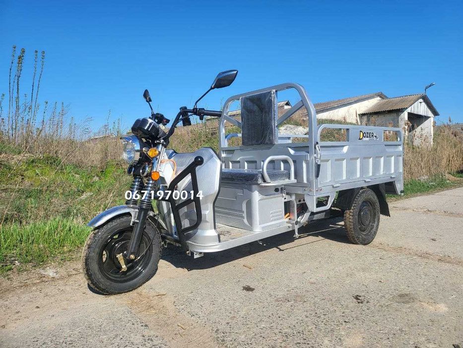 Електро трицикл Dozer Дозер Model3 скутер 1500W Запас ходу 65км Кредит
