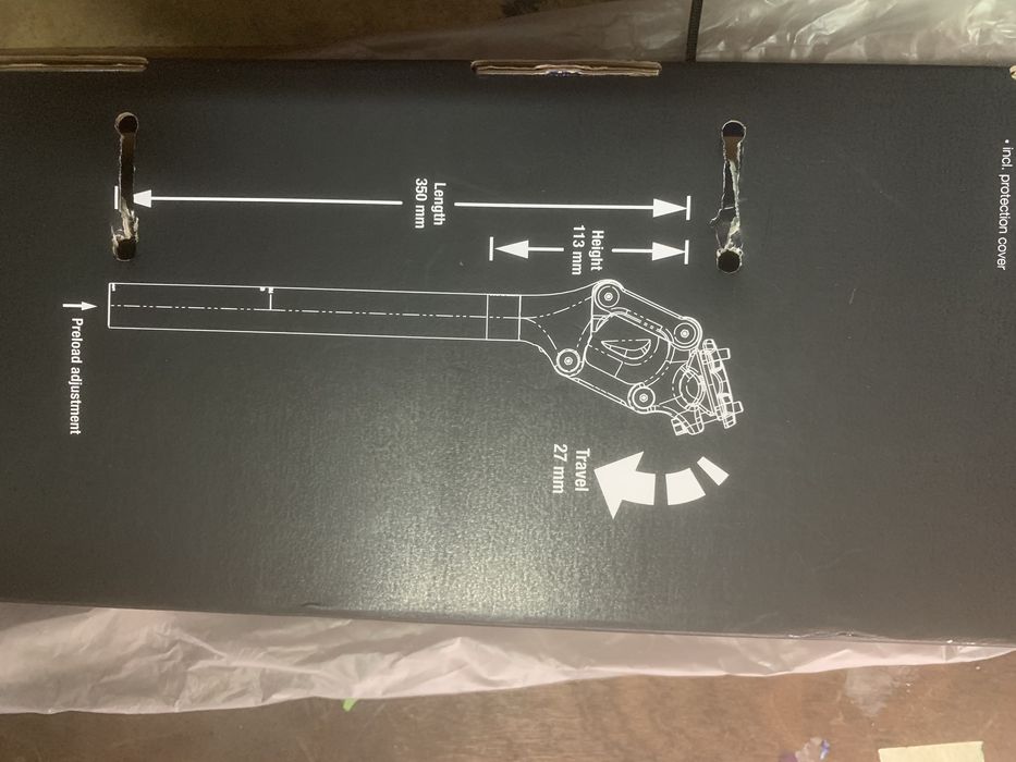 Espigão selim 27.2mm com suspensão