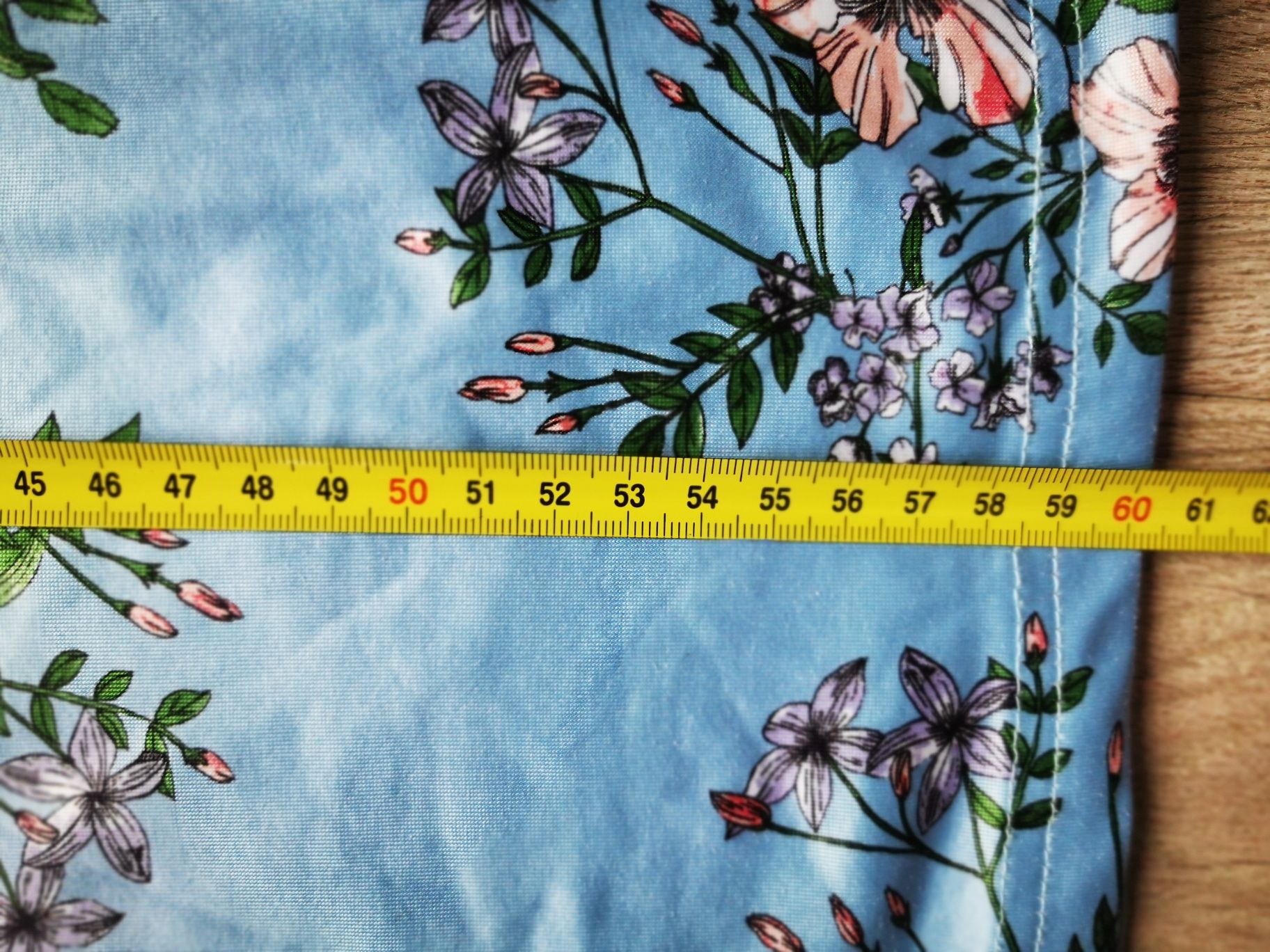 Bluzka retro w kwiaty PRL r. L - XL