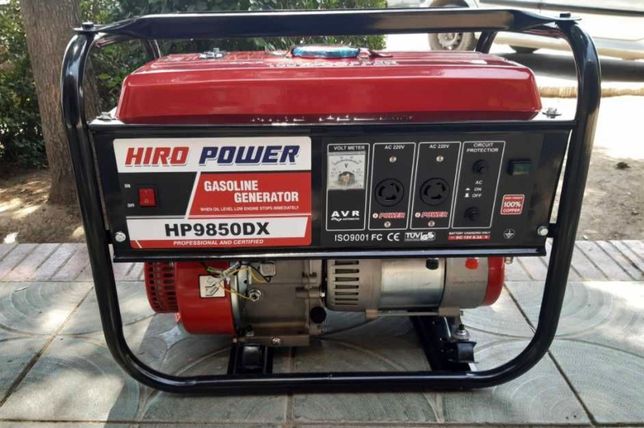 Генератор електростанція бензинова 3,3 кВт HIROPOWER HP9850DX мідь
