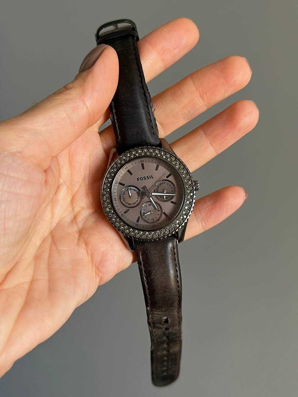 Женские оригинальные кварцевые часы Fossil Stella модель ES3127