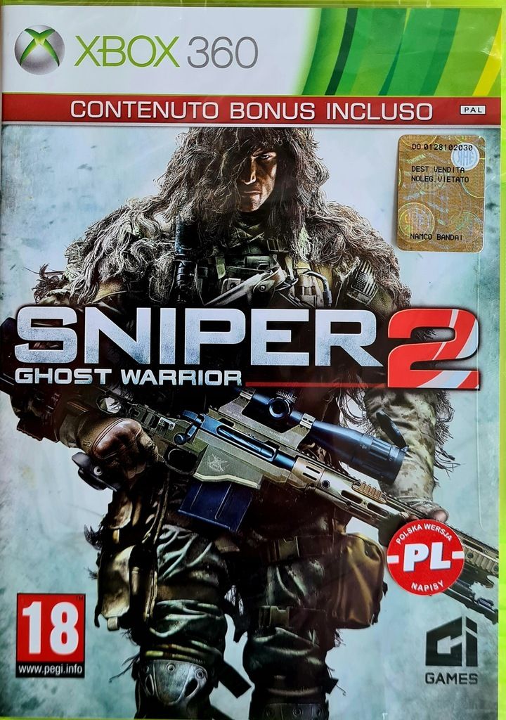 Xbox360 Sniper Ghost Warrior 2 Nowa  PL