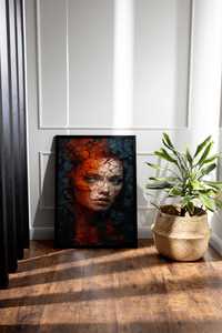 Plakat na Ścianę Obraz Kobieta Abstrakcja Sztuka 40x60 cm Premium